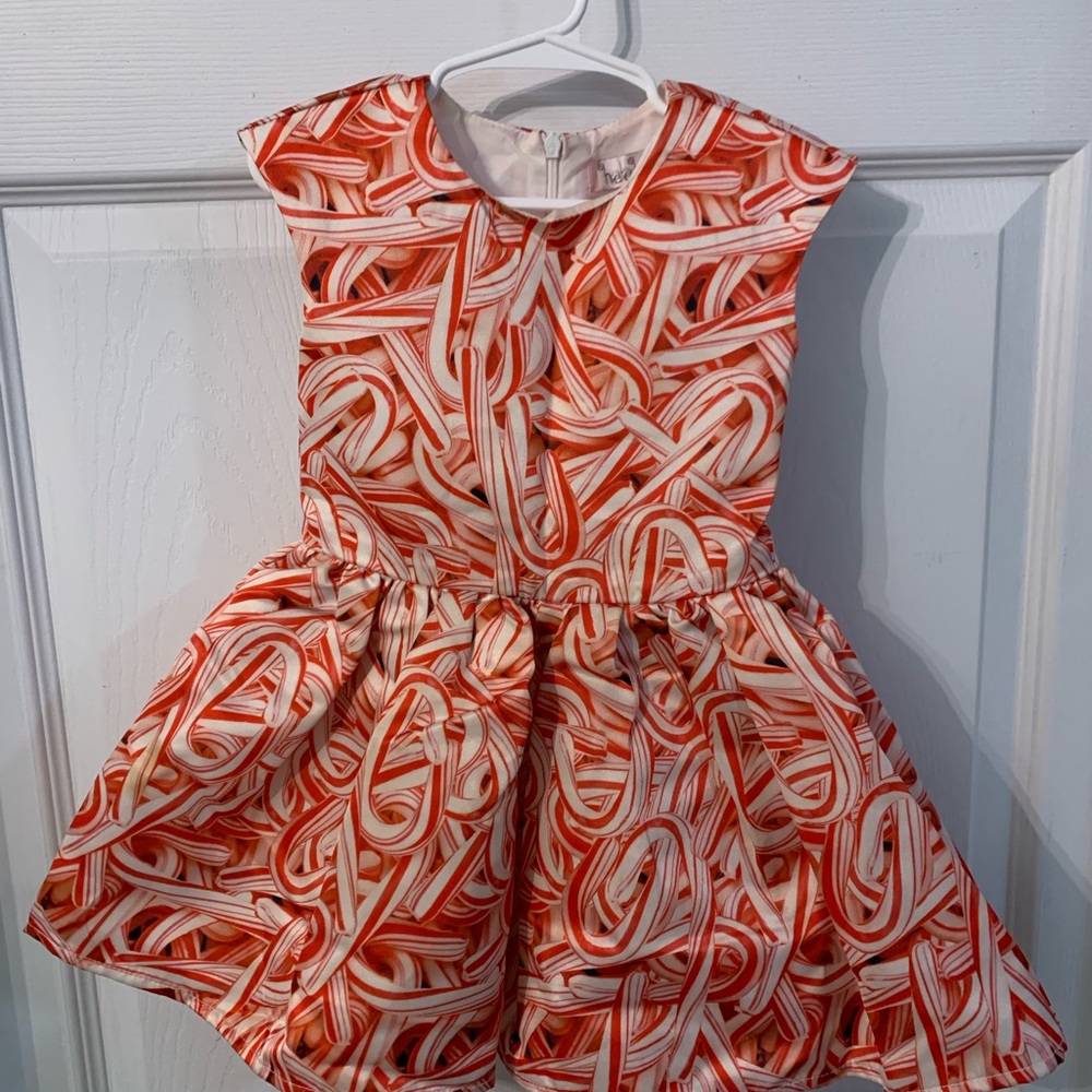 Halabaloo girls 3T Christmas peppermint candy cane festive winter party dress